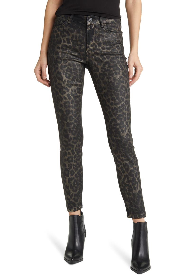 Miller Celia Tapered Leg Organic Cotton Jeans, Main, color, CONKER BROWN