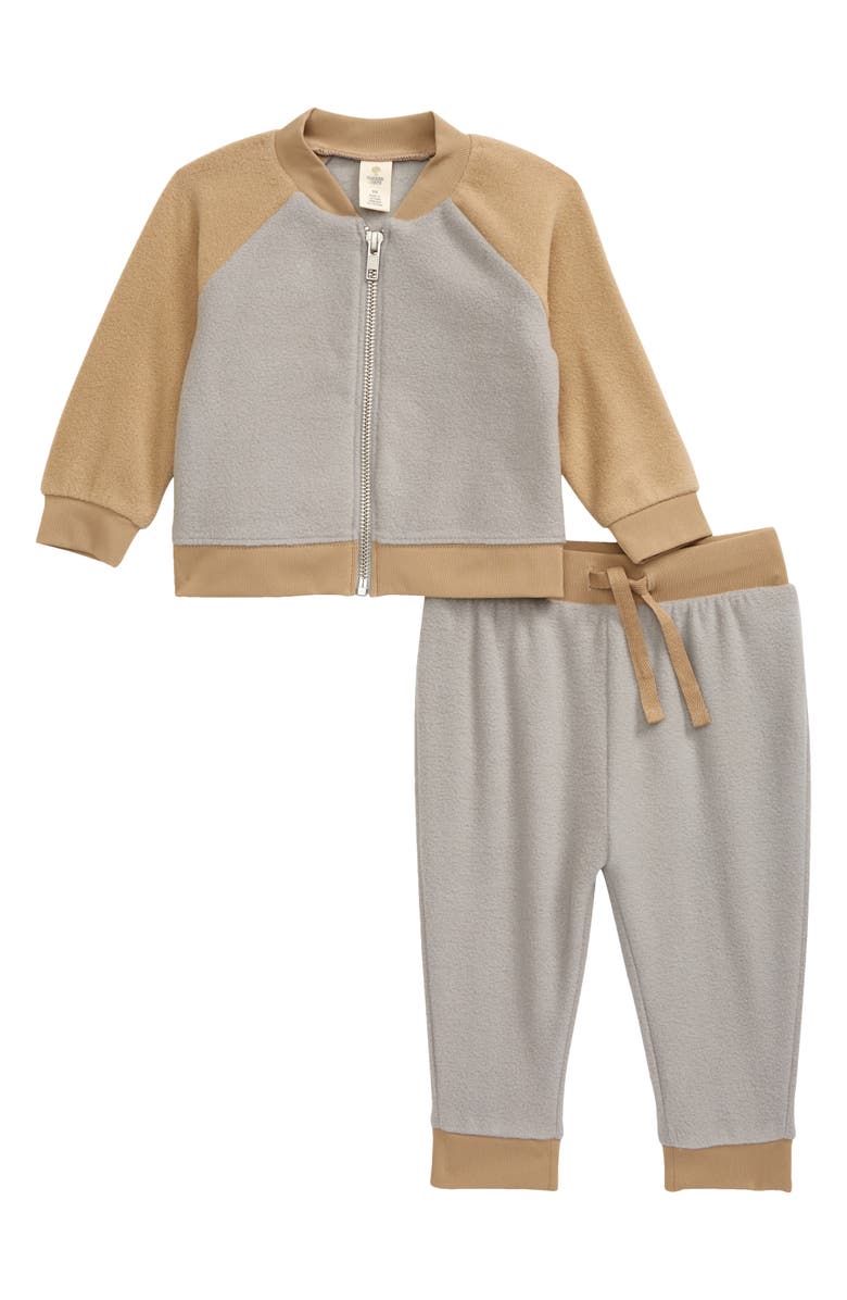 Tucker + Tate Plush Zip Jacket & Joggers Set, Main, color,