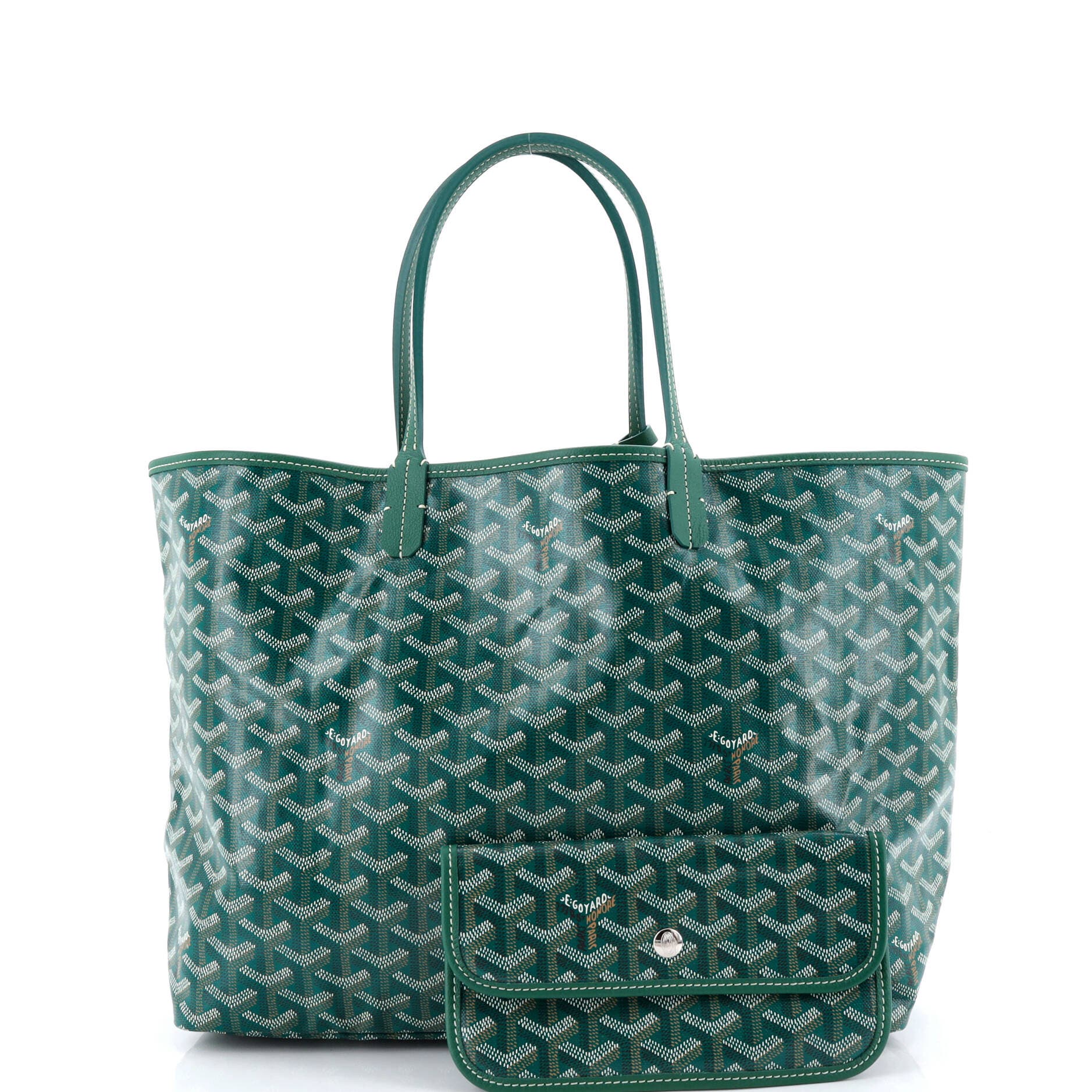 Pre-Owned Goyard Saint Louis Tote Coated Canvas PM, Alternate, color, Green