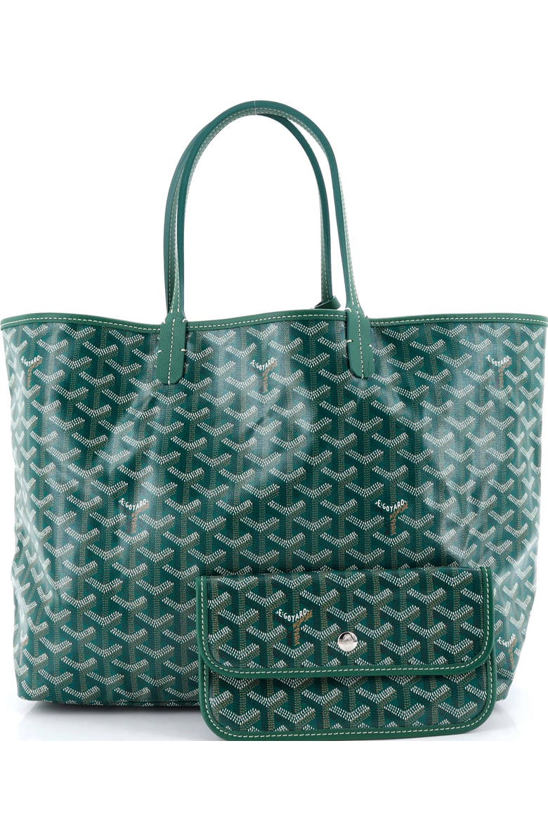 Pre-Owned Goyard Saint Louis Tote Coated Canvas PM, Alternate, color, Green