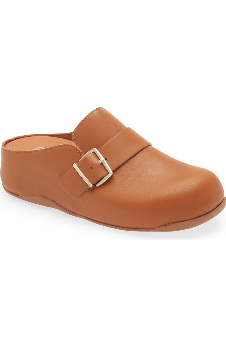 FitFlop 'Shuv' Buckle Strap Leather Clog, Main, color,
