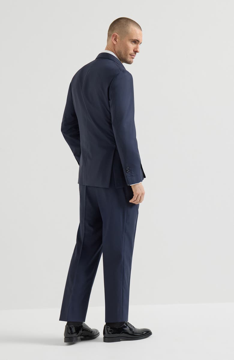 Brunello Cucinelli Tuxedo with one-and-a-half-breasted jacket, Alternate, color, Navy Blue