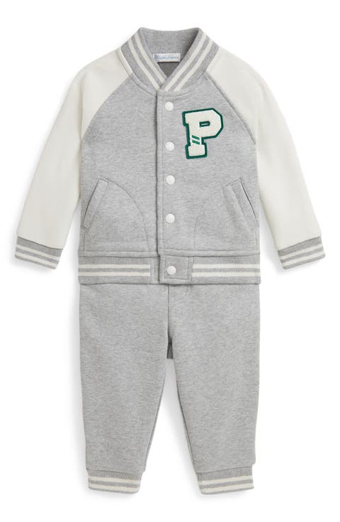 Fleece Baseball Jacket & Joggers Set (Baby)