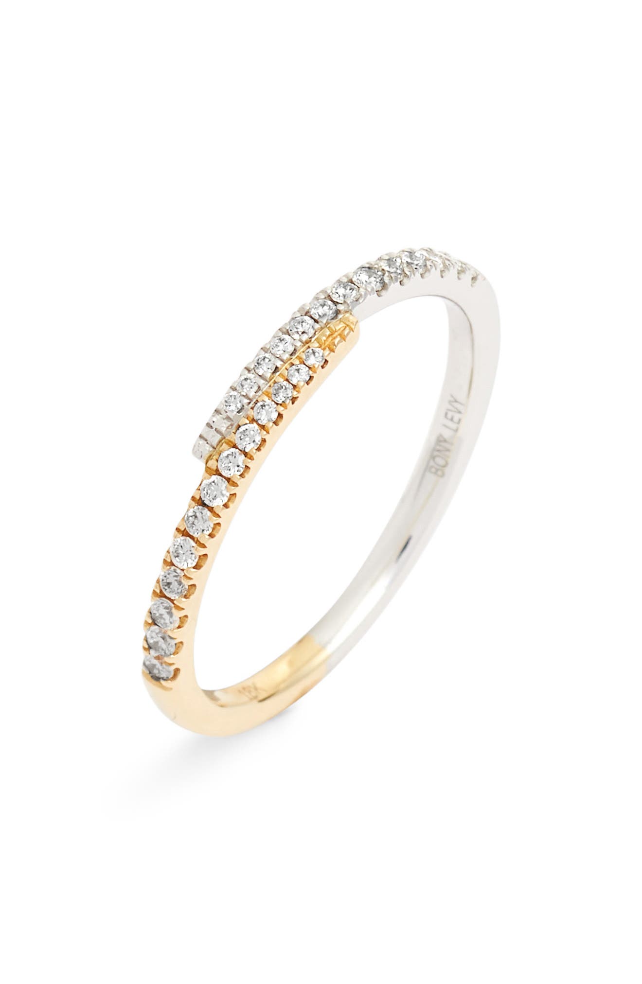 Diamond Overlap Stacking Ring (Nordstrom Exclusive) (Women) | Nordstromrack
