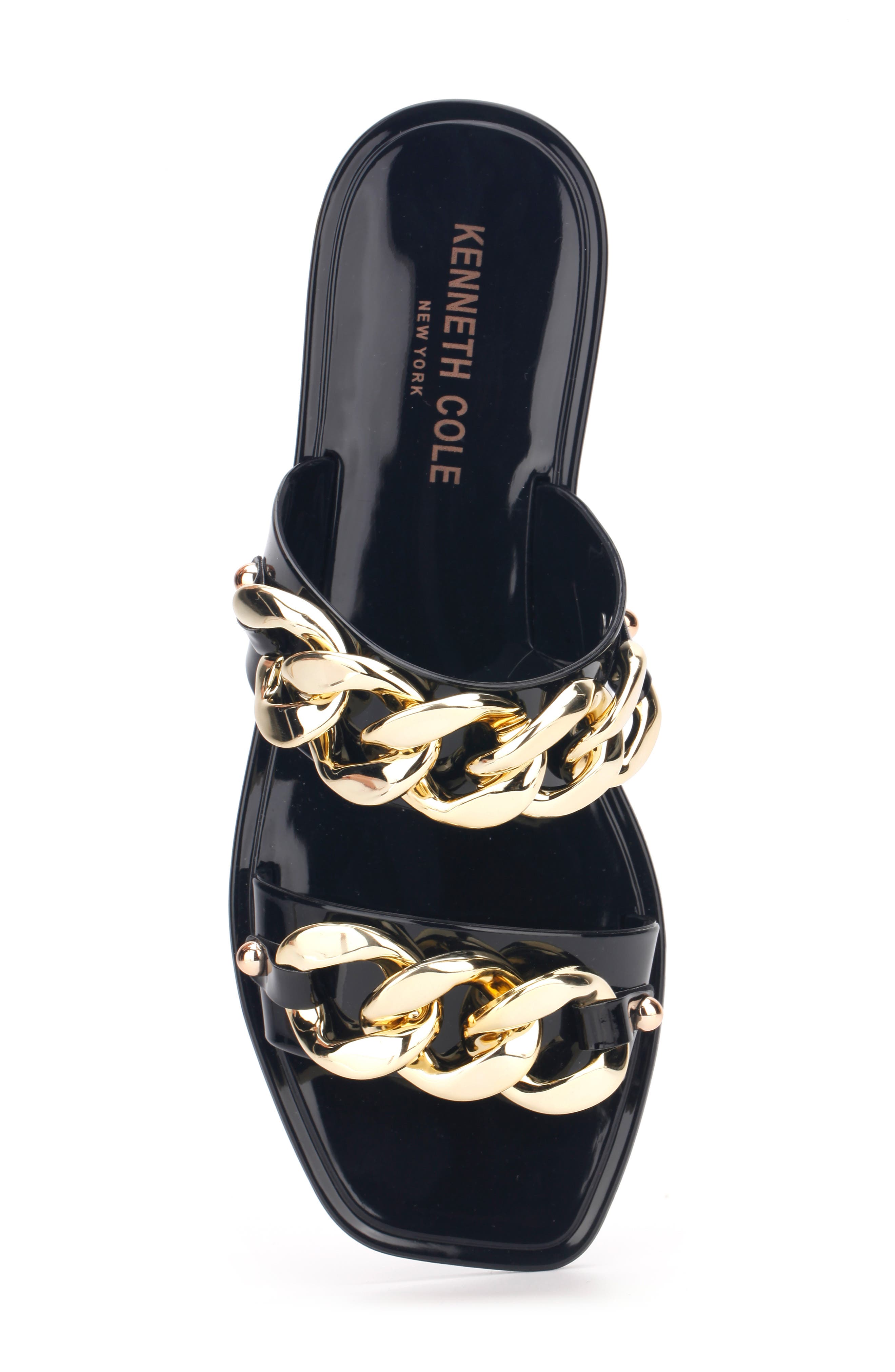 Kenneth Cole New York Naveen Chain Jelly Slide Sandal, Alternate, color, 