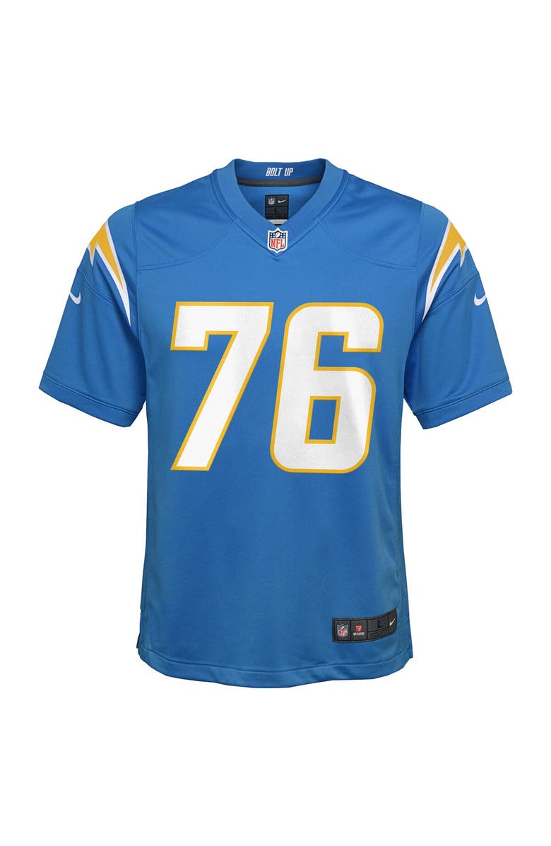 Nike Youth Nike Joe Alt Powder Blue Los Angeles Chargers Player Game Jersey, Alternate, color, Powder Blue