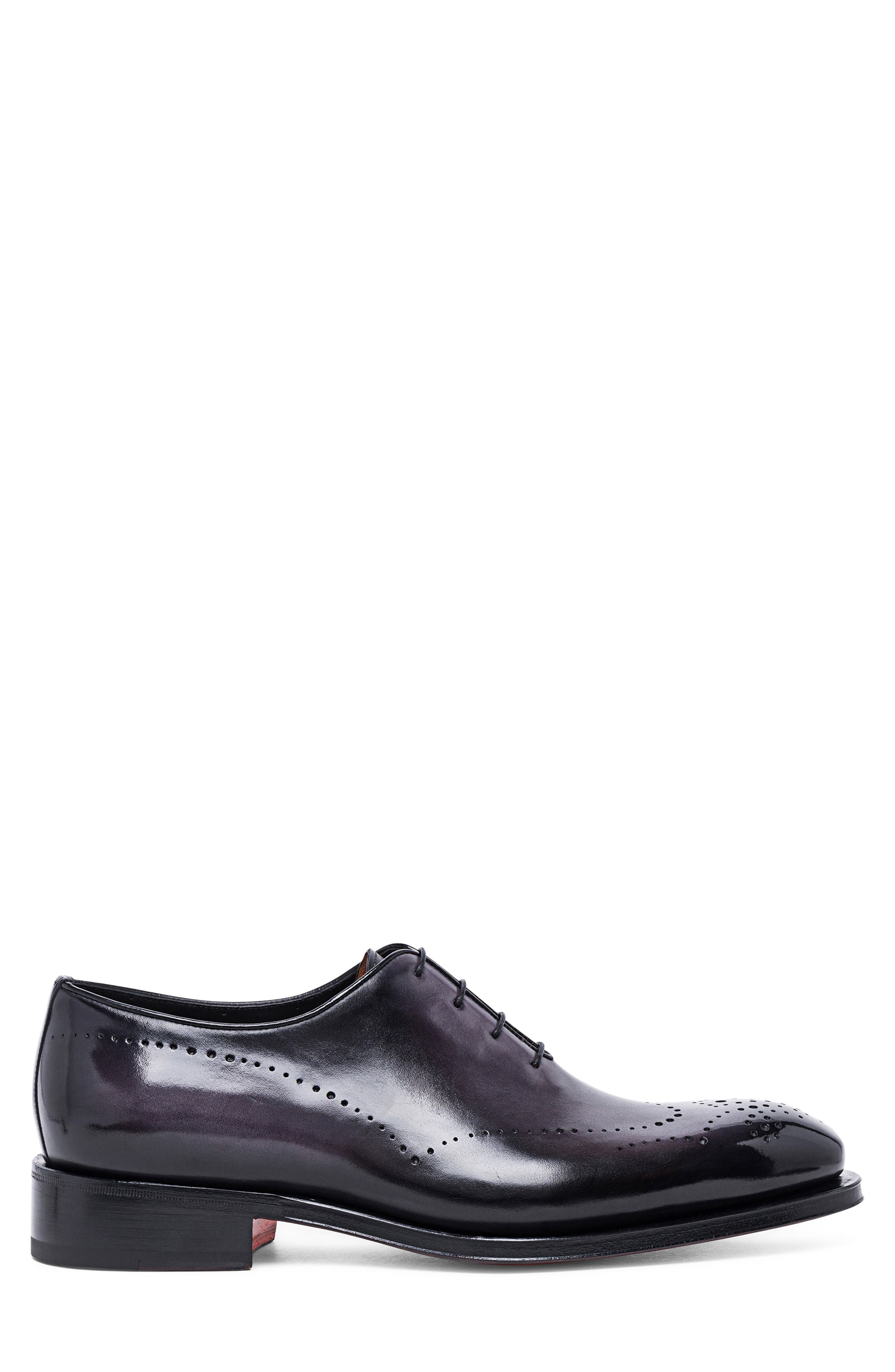 Leather Wingtip Oxford, Alternate, color, GREY