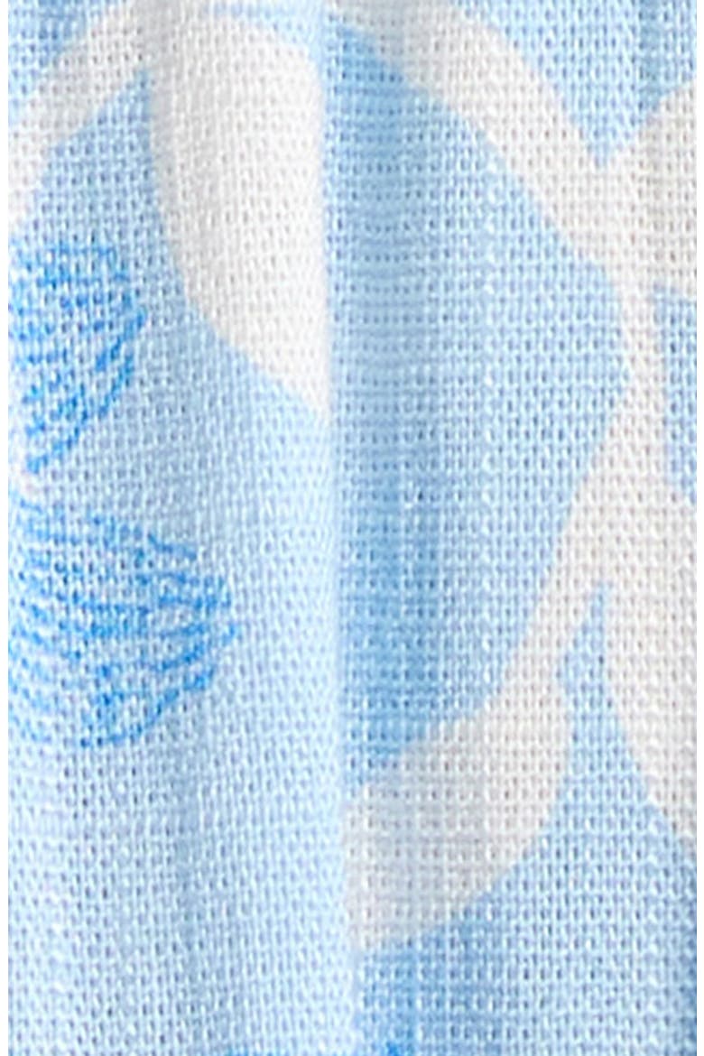 Seraphina Floral Print Ruffle Hem Maxi Dress, Alternate, color, BLUE/ WHITE MULTI