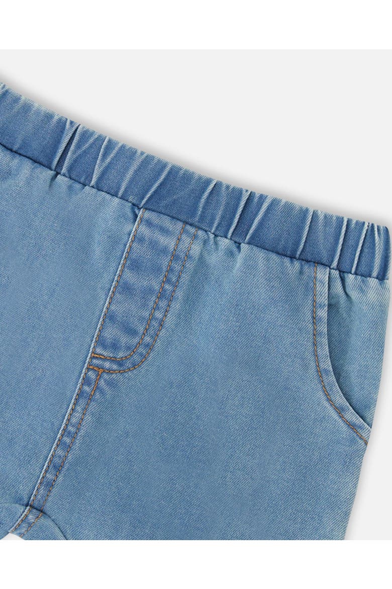 Light Blue Chambray Top and Short Set, Alternate, color, Light Blue Denim