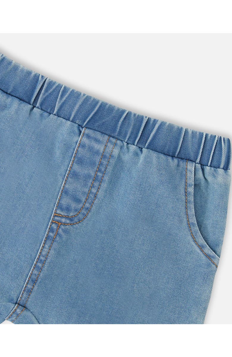 Deux par Deux Light Blue Chambray Top and Short Set, Alternate, color, Light Blue Denim