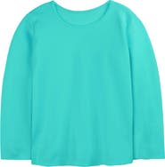 Mightly Organic Cotton Long Sleeve Ribbed Scoop Neck Tee