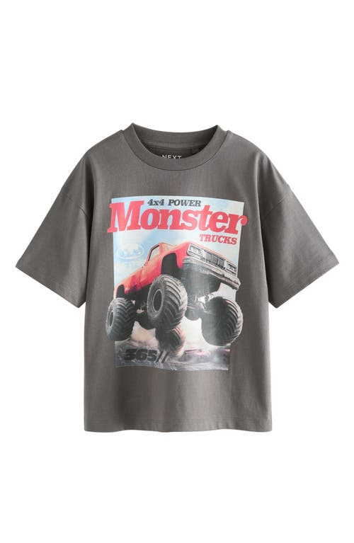 Next Kids' Monster Truck Graphic T-shirt In Gray