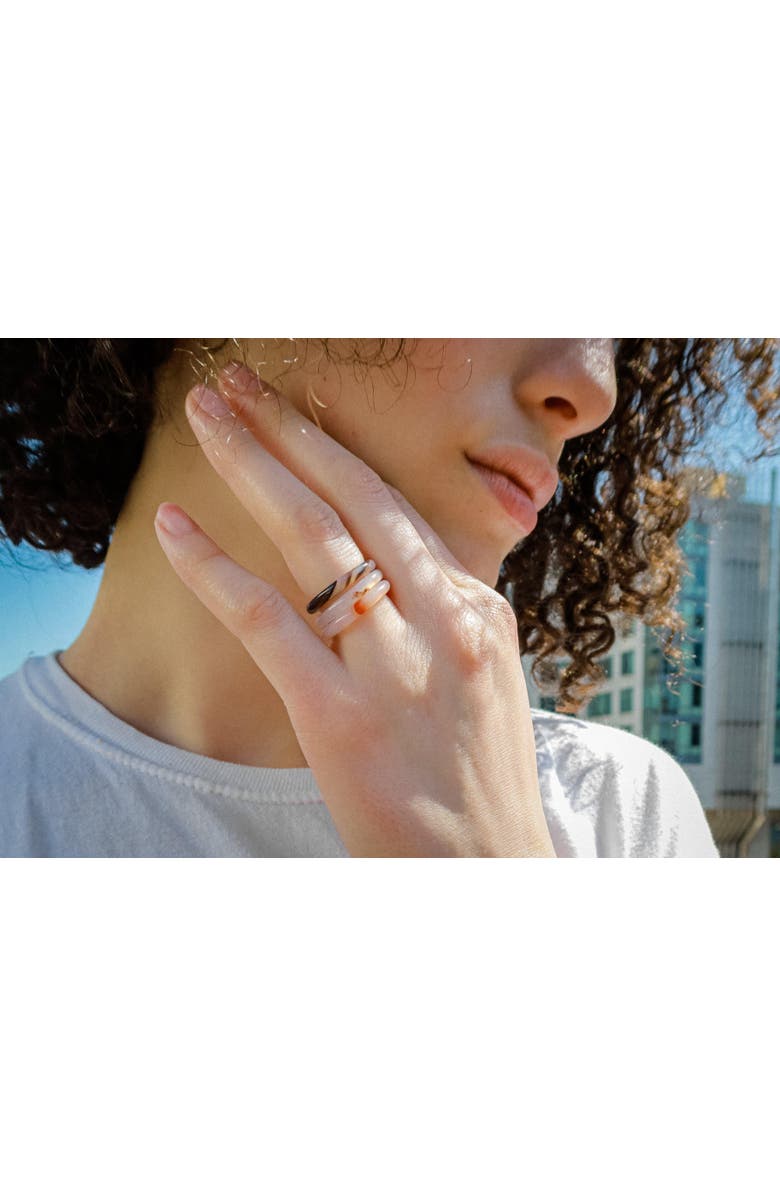 seree Playground Skinny jade stone stacking rings, Alternate, color,