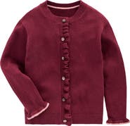 Mini Boden Kids' Everyday Frilled Cardigan