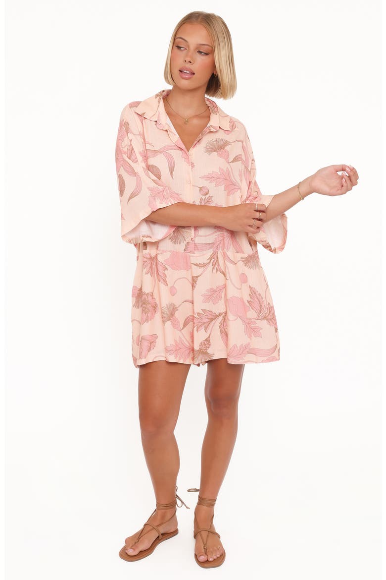 Ellisa Print Romper, Alternate, color, PINK FLORAL