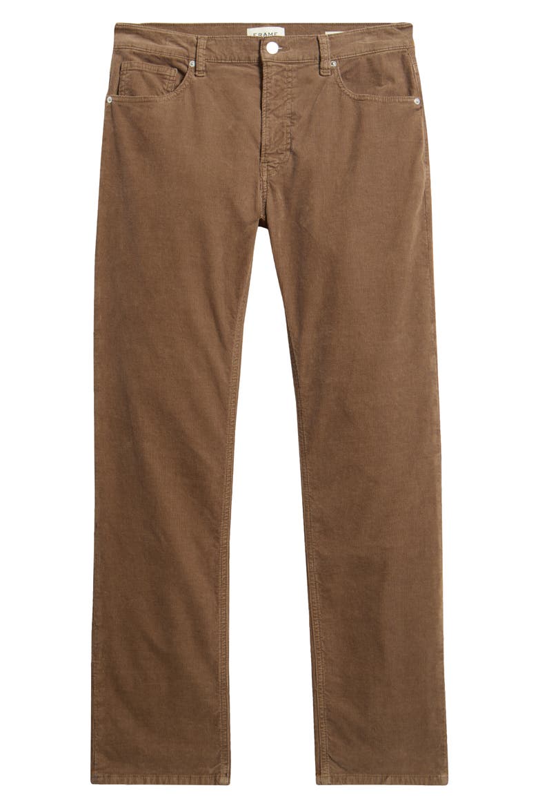 Modern Fit Straight Leg Stretch Corduroy Pants, Alternate, color, SOFT TAUPE