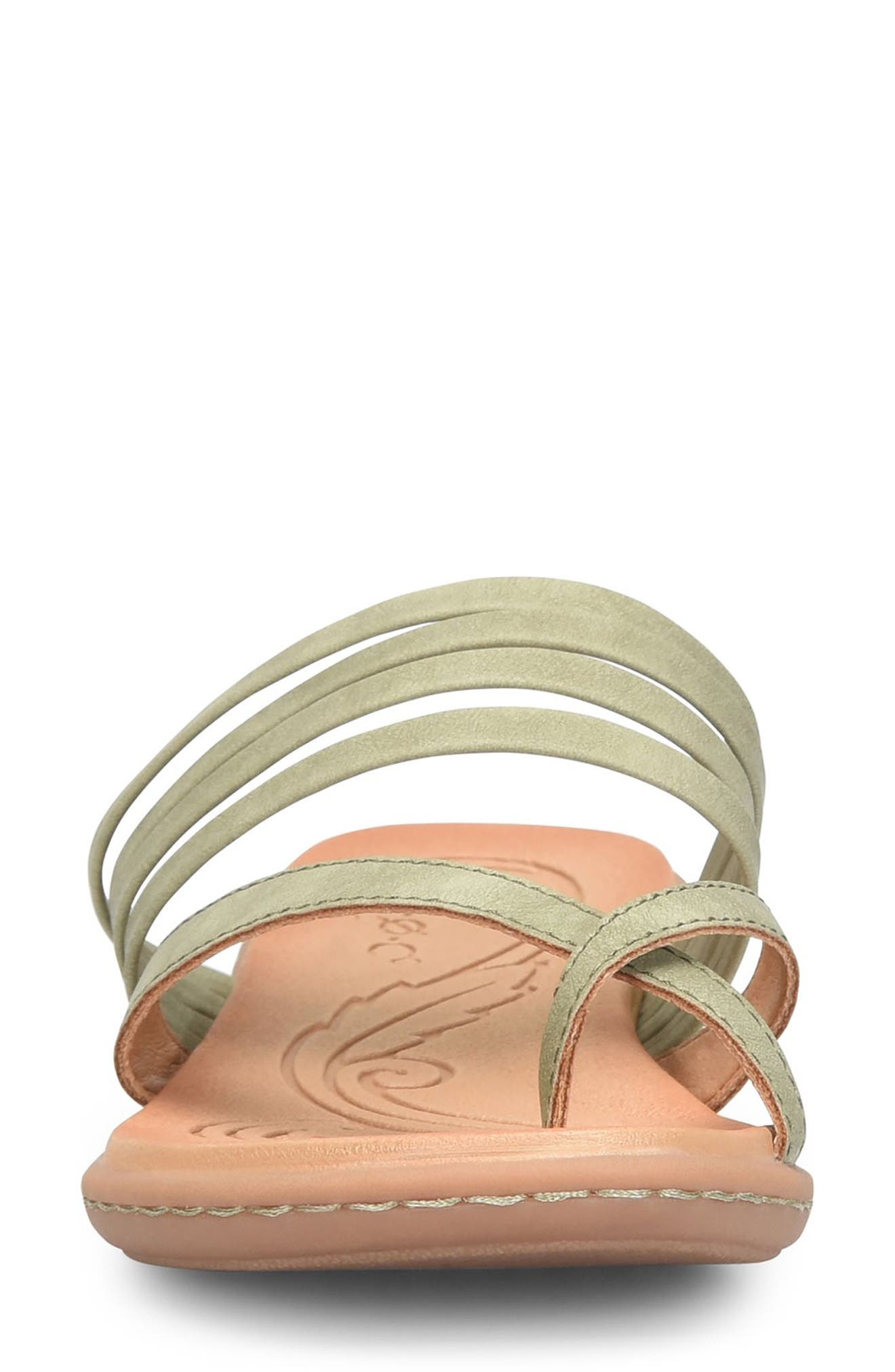 B O C BY BØRN Alisha Toe Loop Sandal, Alternate, color, Light Green Nubuck