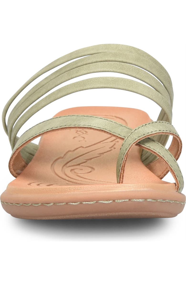 B O C BY BØRN Alisha Toe Loop Sandal, Alternate, color, Light Green Nubuck