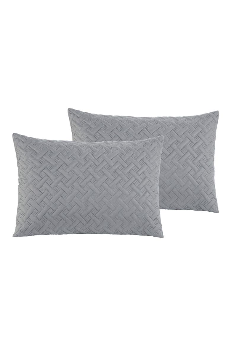 Nina Embossed Comforter Set - Full/Queen, Alternate, color, GREY