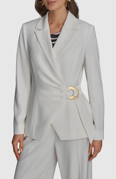 Hardware Side Tie Blazer