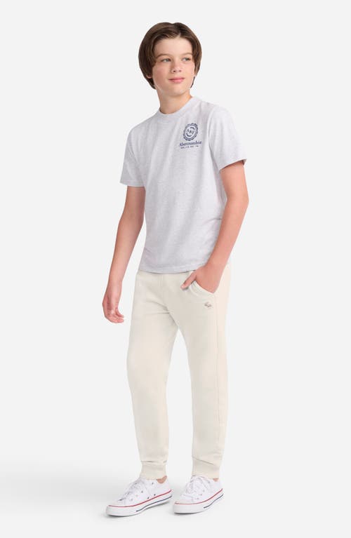 Abercrombie Kids Kids' Essential Fleece Joggers In White