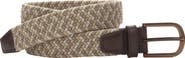 Johnston & Murphy Woven Stretch Knit Belt