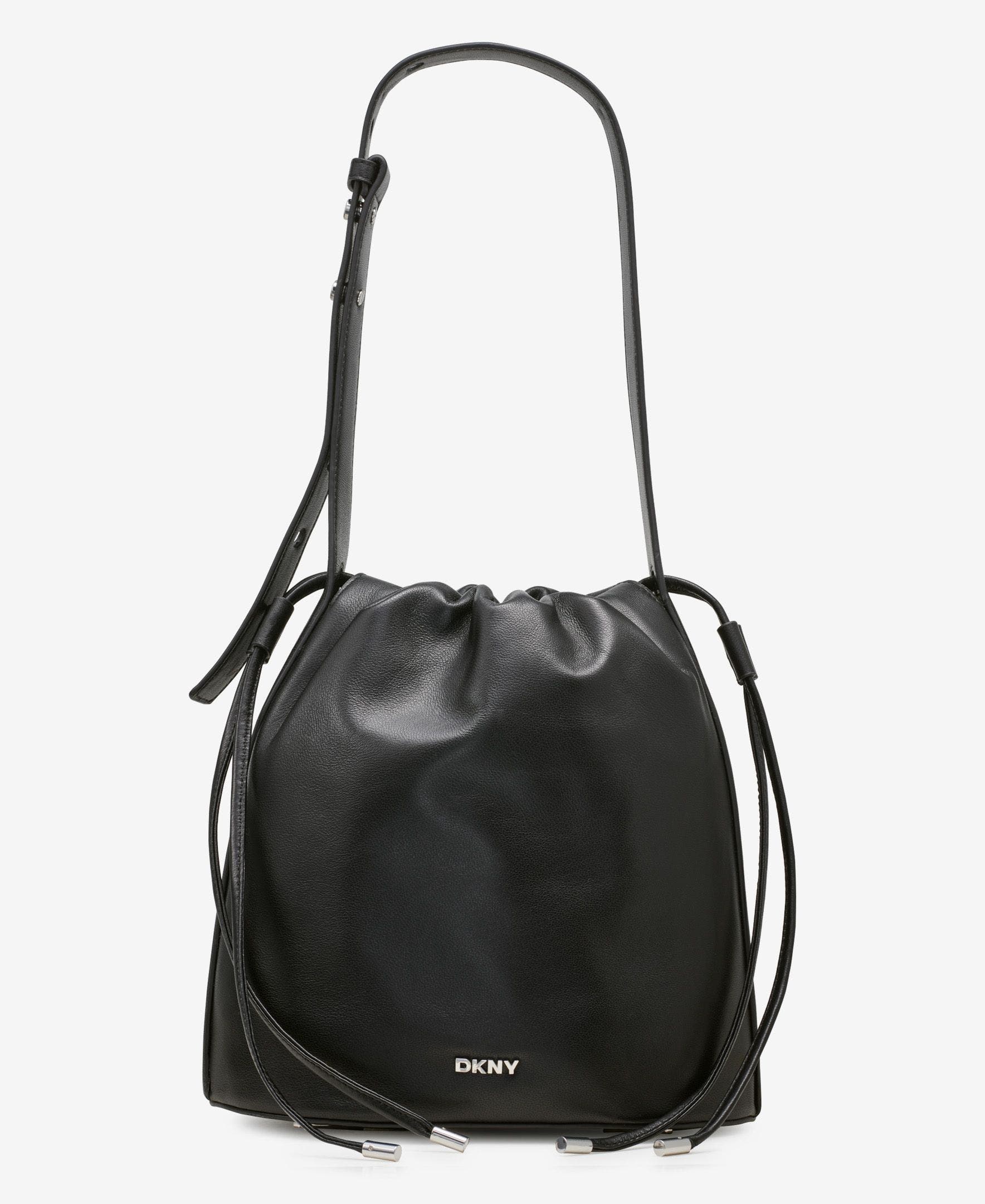 Dkny Channing Drawstring In Black/silver