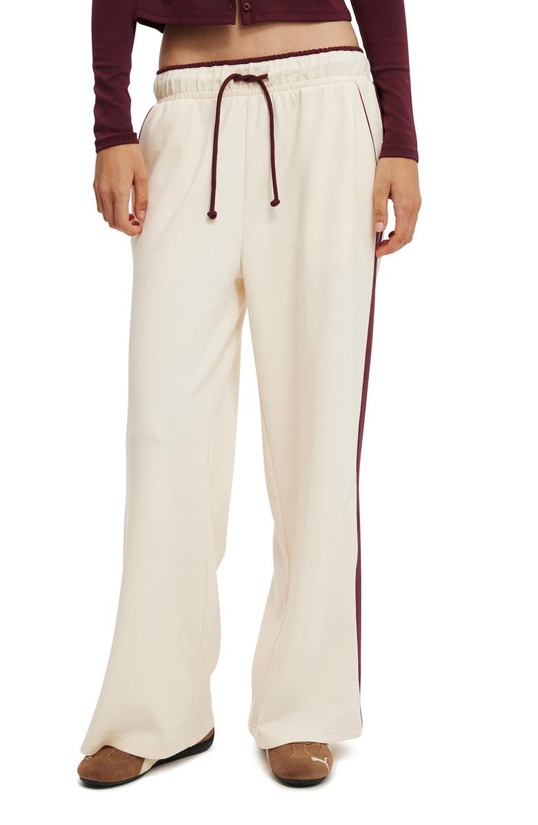 Cotton On Women's Contrast Wide Leg Sweatpant, Main, color, 