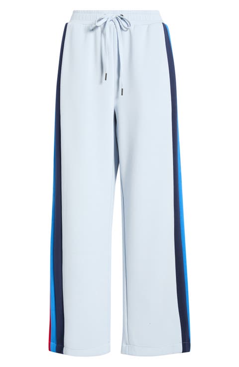 Wide Leg Side Zip Track Pants