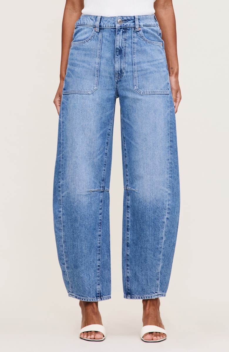 DL1961 Miro High Waist Ankle Barrel Jeans, Main, color, 