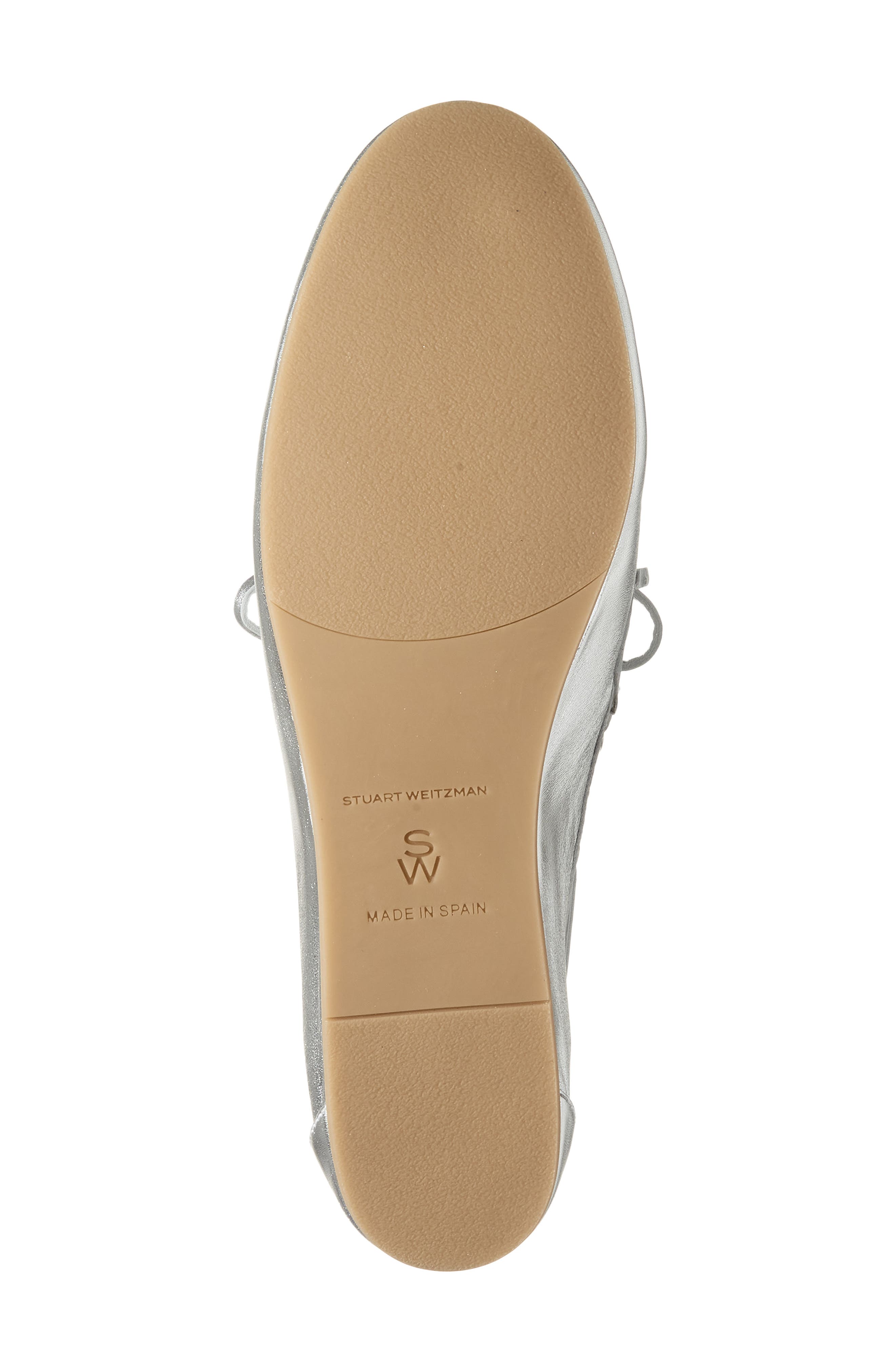 Stuart Weitzman Tinsley Moc Toe Loafer, Alternate, color, Silver