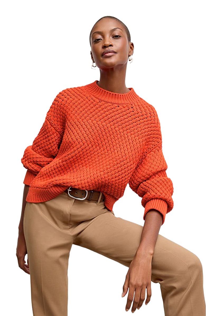 M.M.LaFleur Kiki Crewneck Sweater - Marl Knit, Alternate, color, 