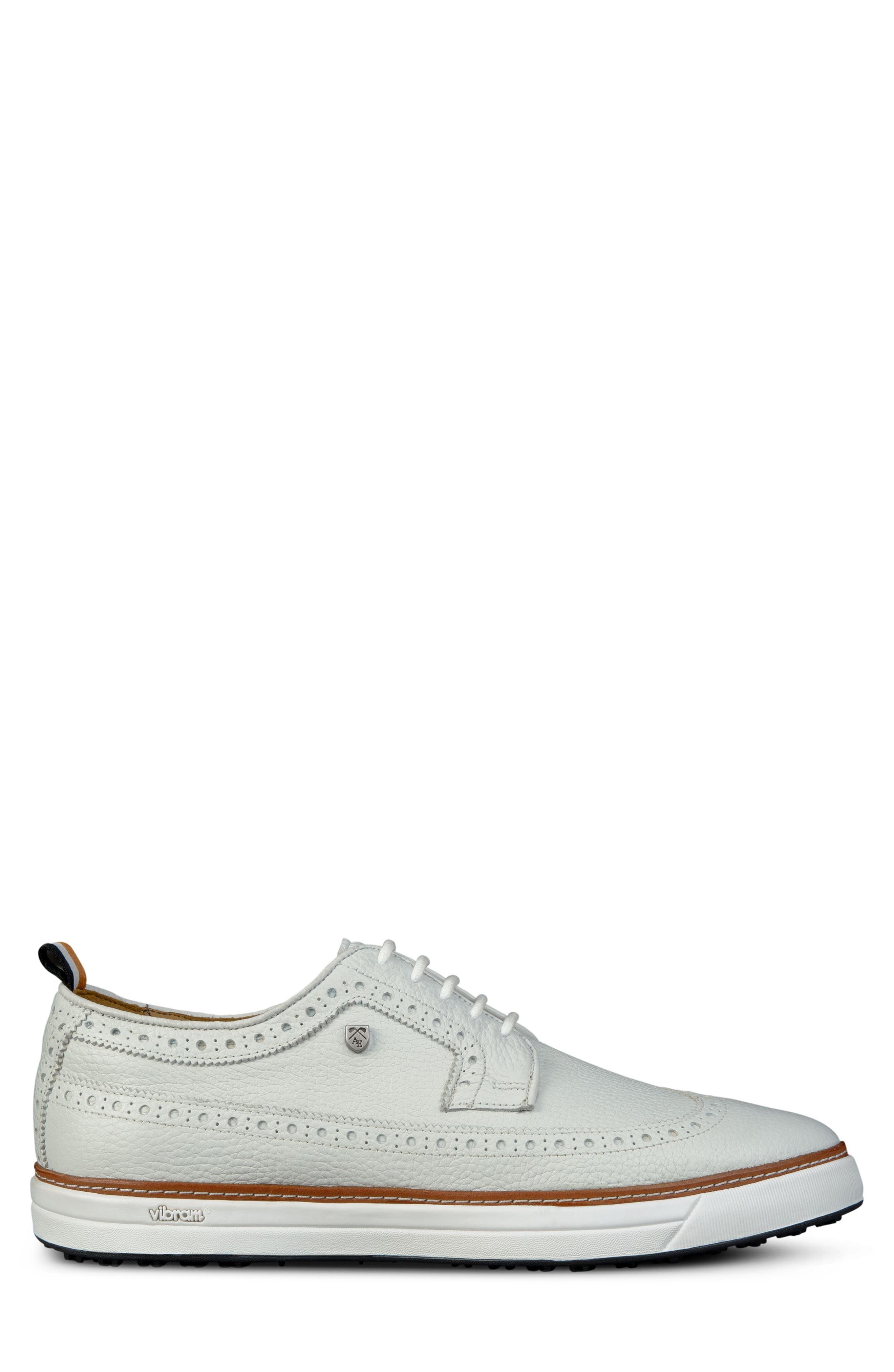Allen Edmonds Dunes Wingtip Golf Shoe, Alternate, color, 