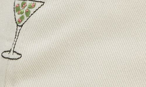 Frasier Sterling Martini Baseball Cap In White