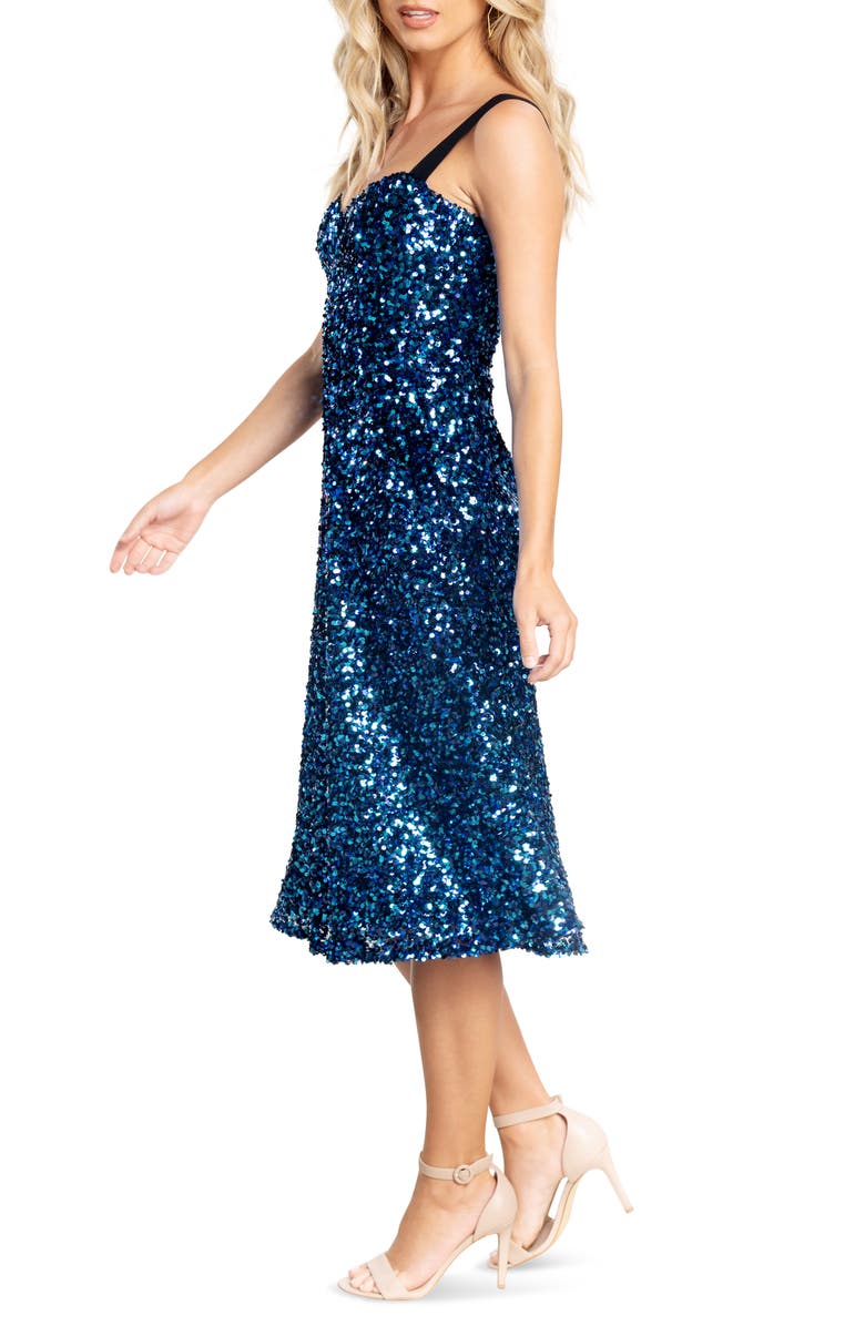 Dress the Population Elena Sequin Fit & Flare Dress, Alternate, color,