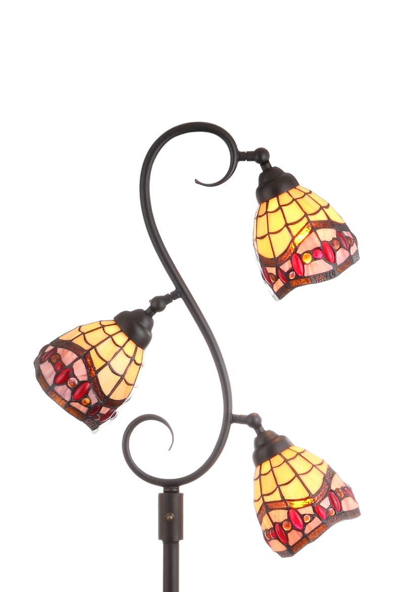 Walker Tiffany-Style 70.5" Multi-Light LED Floor Lamp, Bronze, Main, color, Bronze