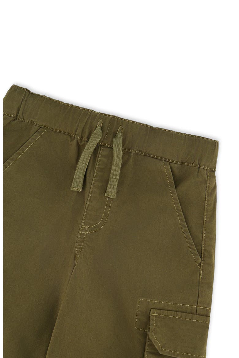 Stretch Twill Bermuda with Cargo Pockets, Alternate, color, Dark Khaki Green