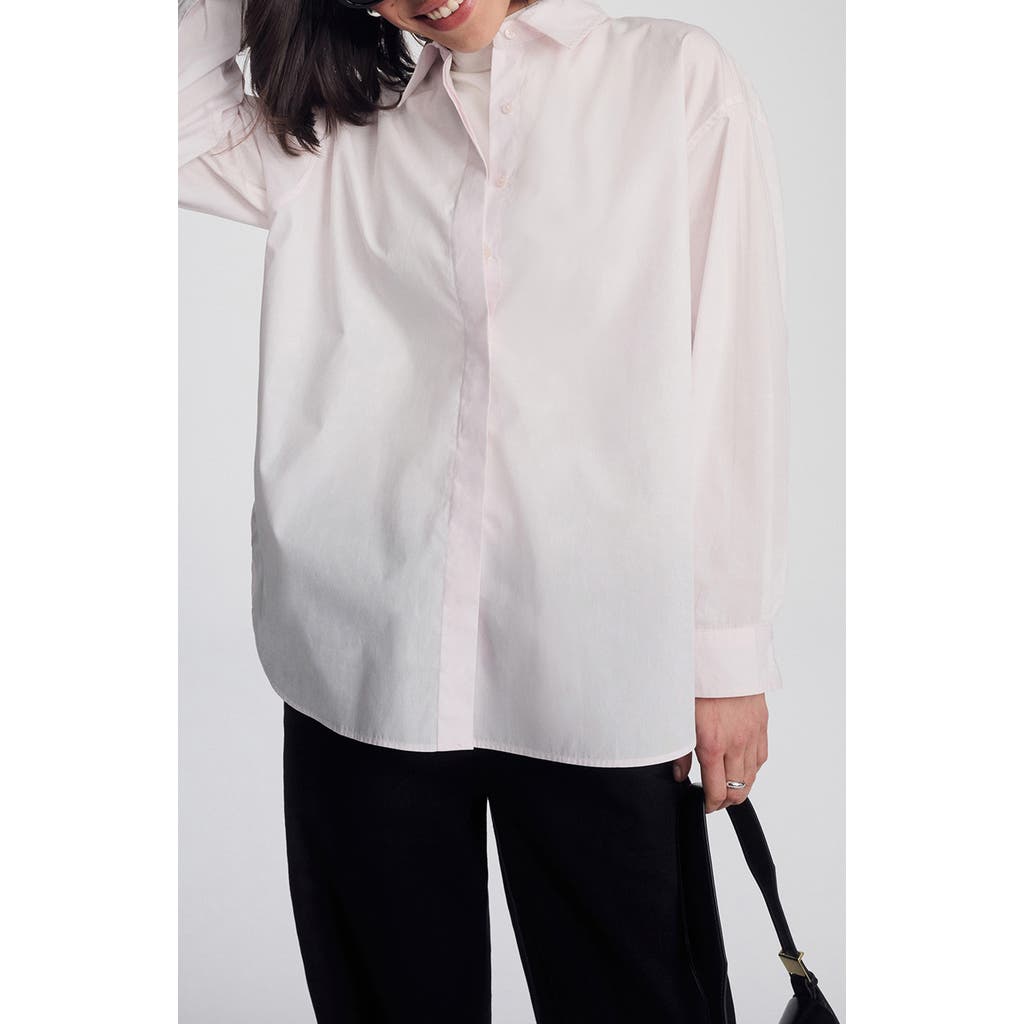 Mavi Jeans Oversize Cotton Button-up Shirt In White