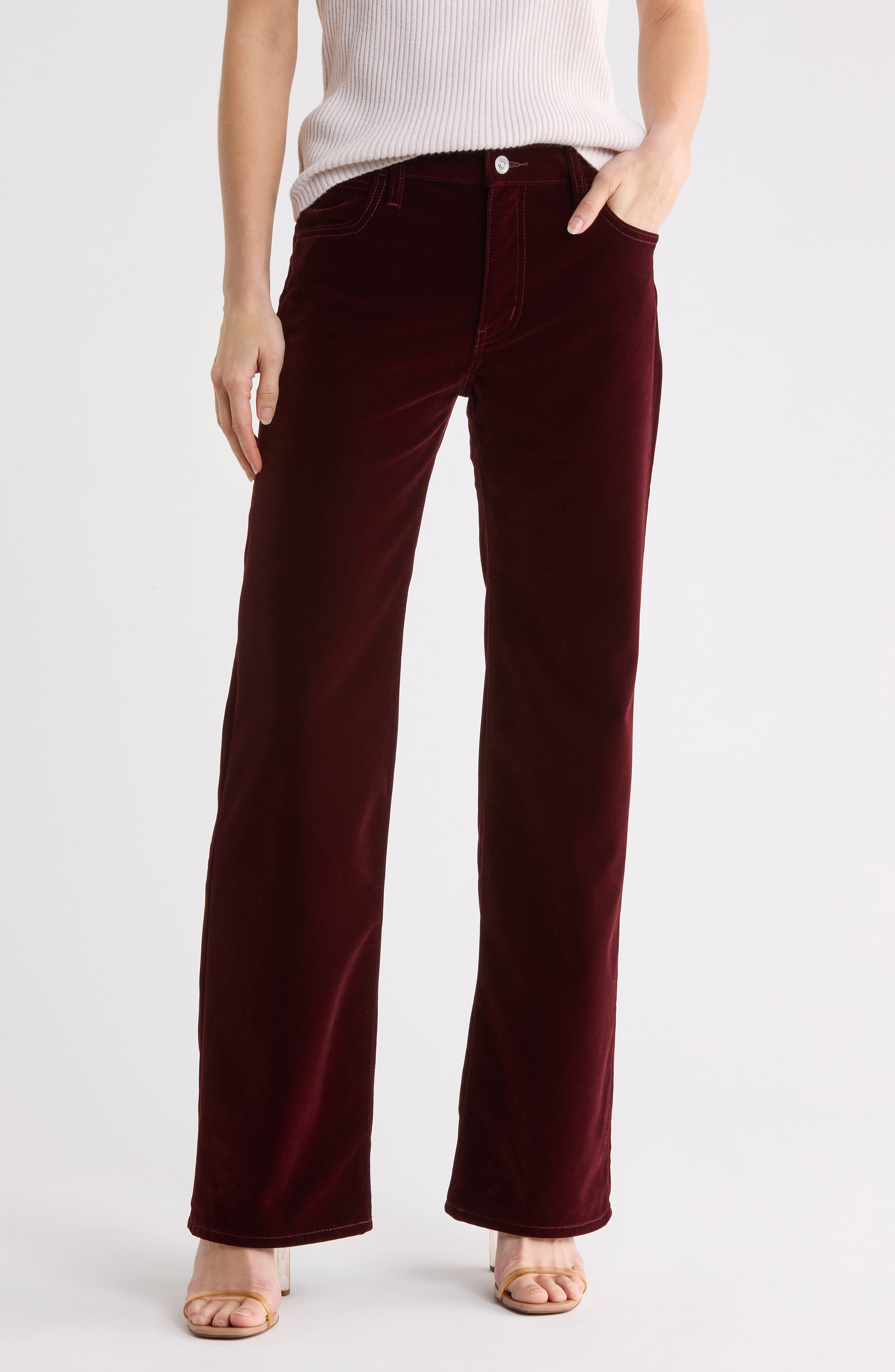 Rosalie Velvet Wide Leg Pants