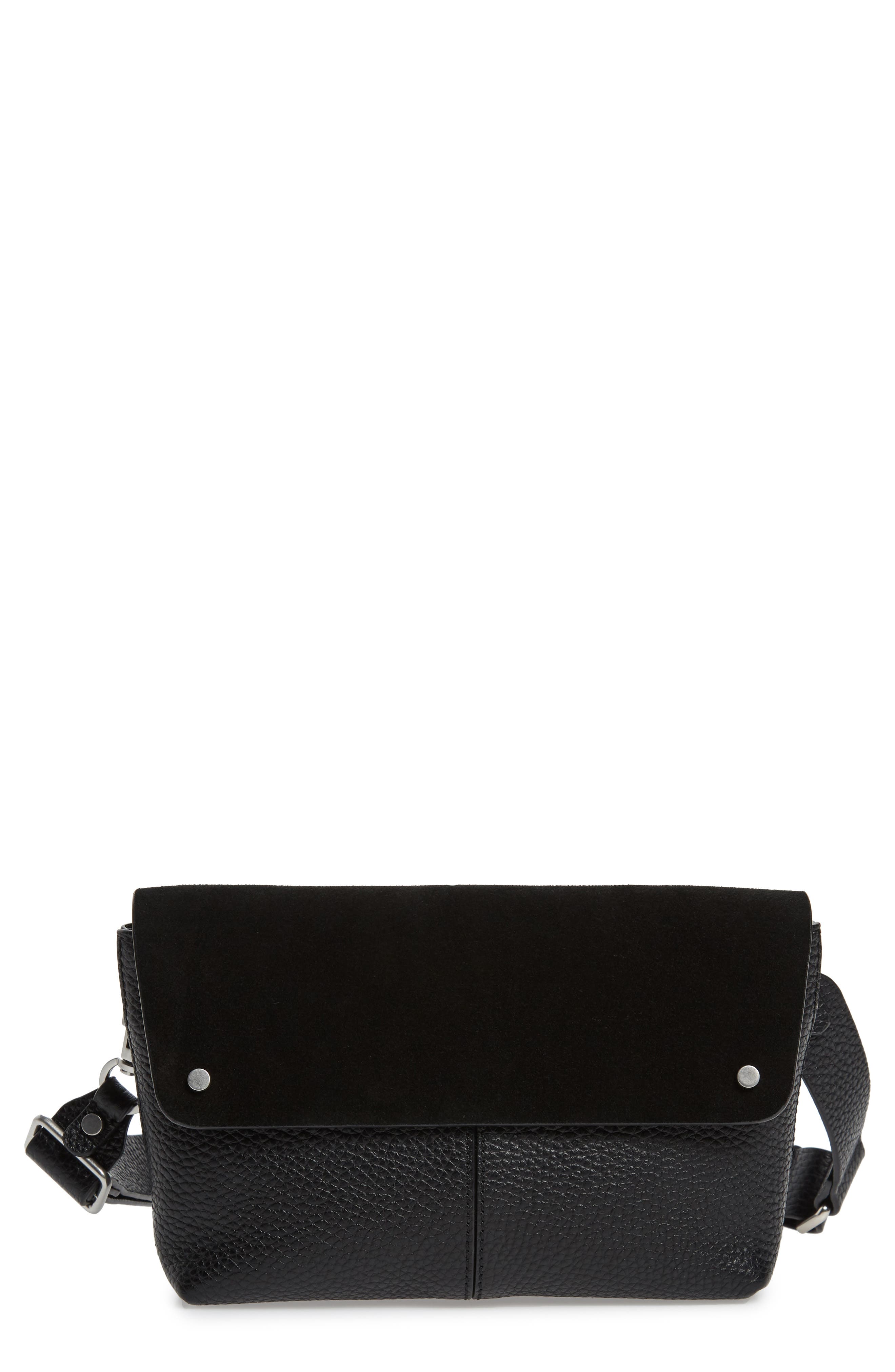 Treasure & Bond Montana Leather Belt Bag, Main, color, 