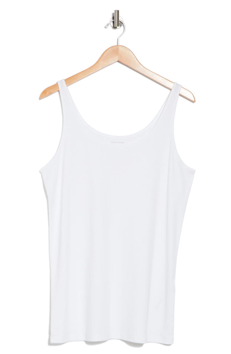 Eileen Fisher Scoop Neck Organic Cotton Tank Top, Alternate, color, 