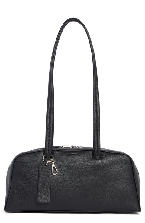 Recycled Leather Bowler Bag