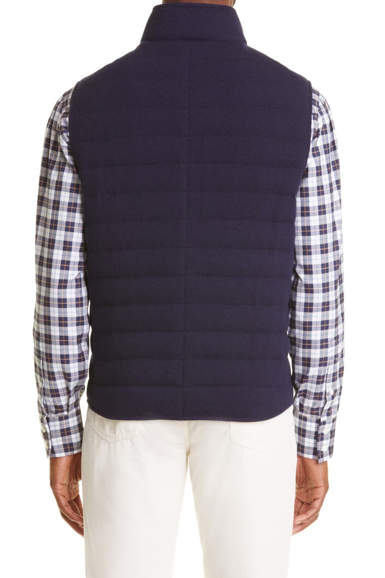 Cashmere Knit Down Vest, Alternate, color, CG750-NAVY