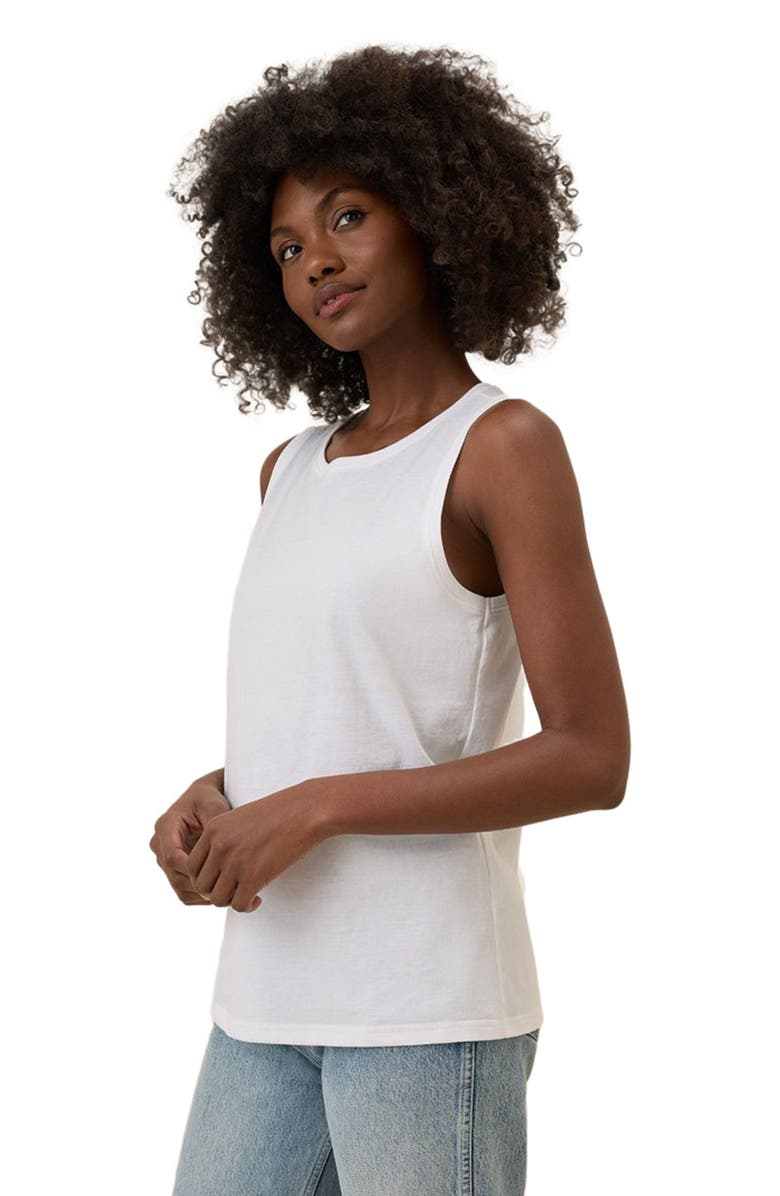 Pact Organic Cotton Softspun High Neck Tank, Alternate, color, White