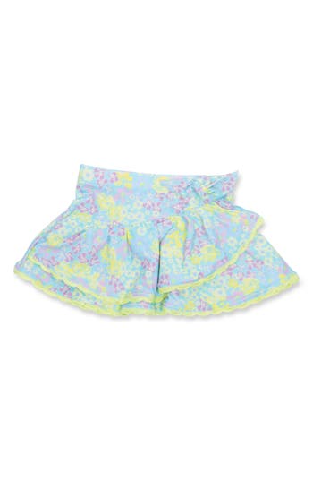 SHADE CRITTERS SHADE CRITTERS KIDS' WRAP WATERCOLOR FLORAL COVER-UP SKIRT