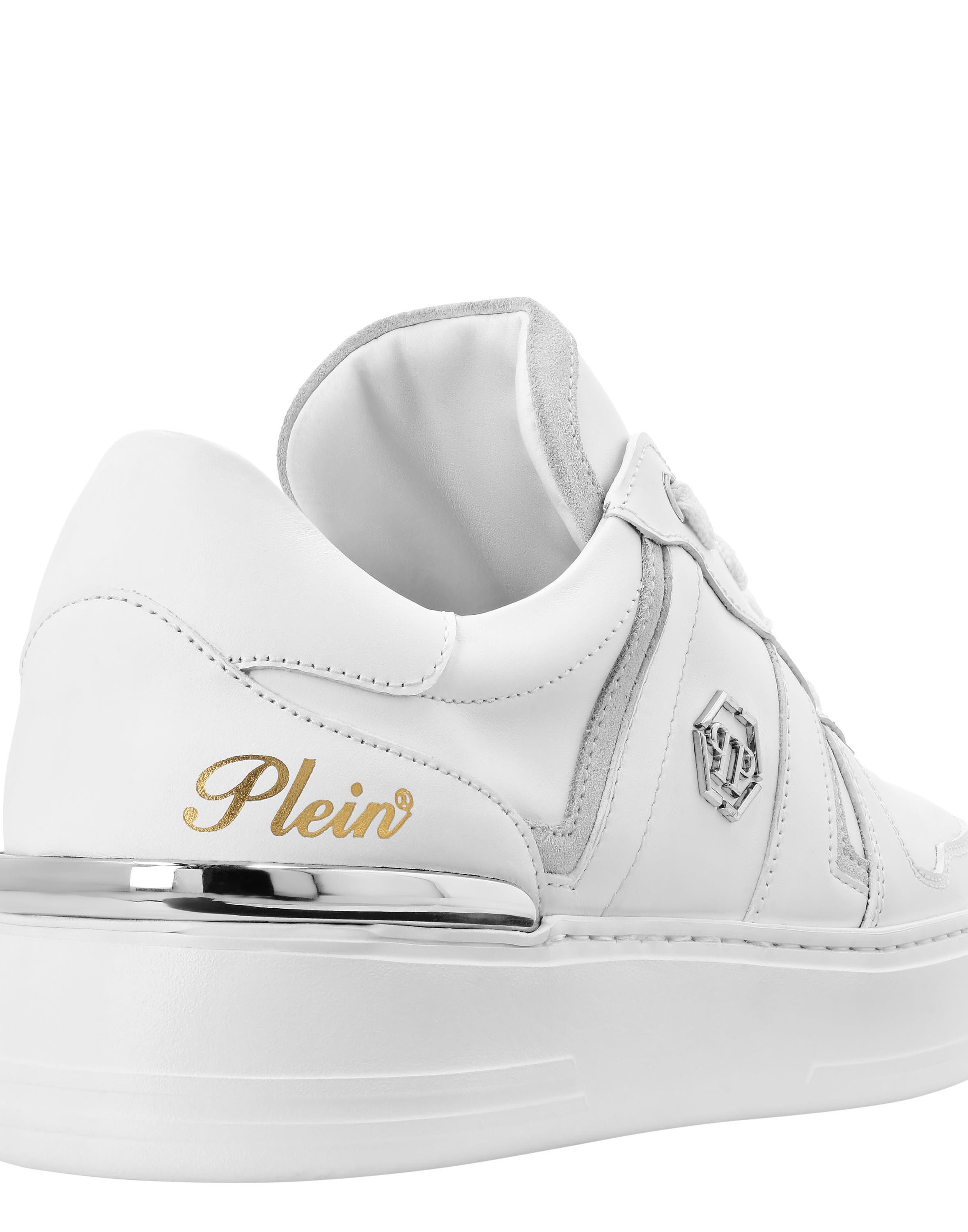 Low Top Sneakers Stripes Unisex, Alternate, color, white