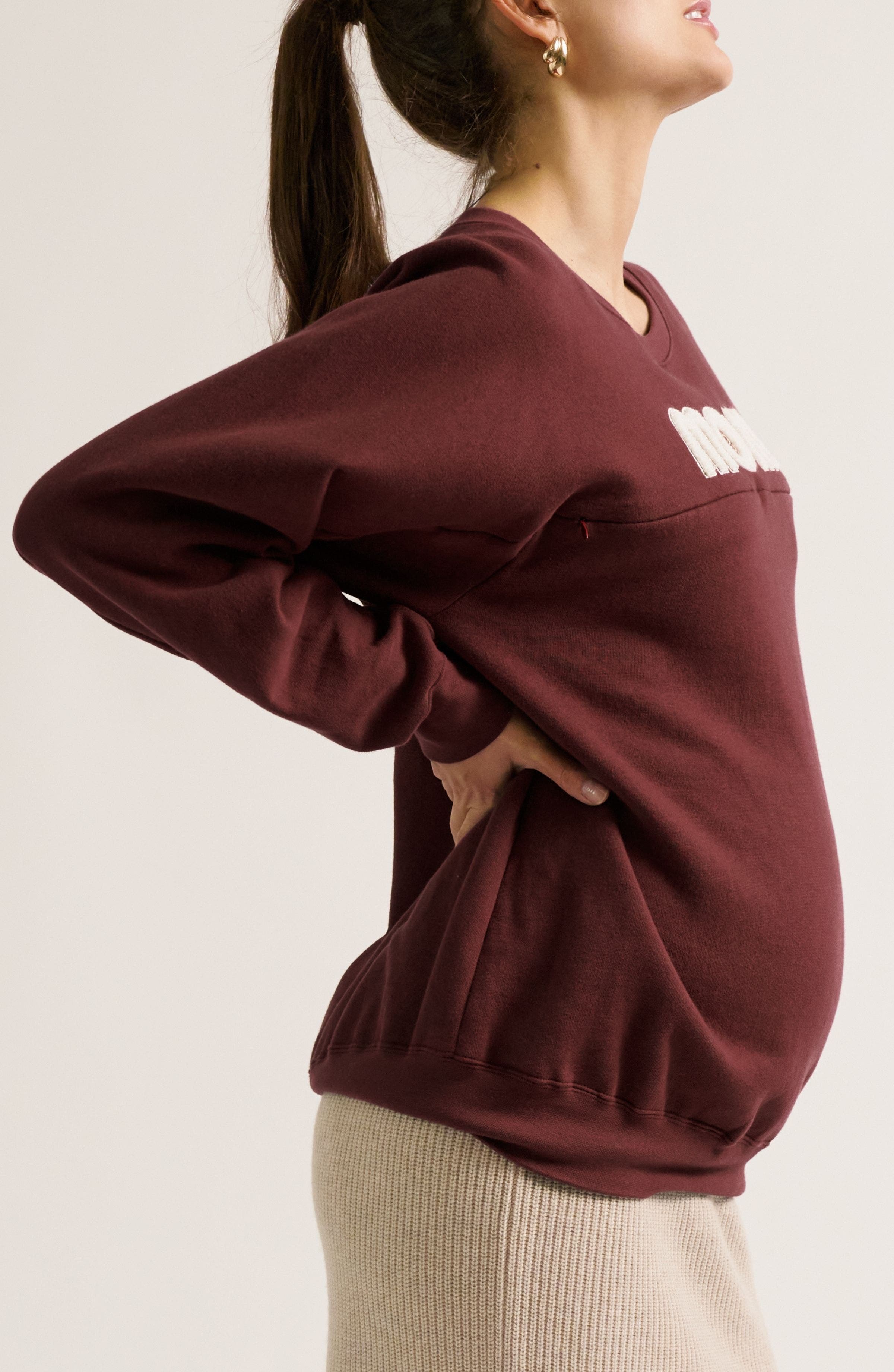 Mom Maternity & Nursing Sweatshirt - image 4