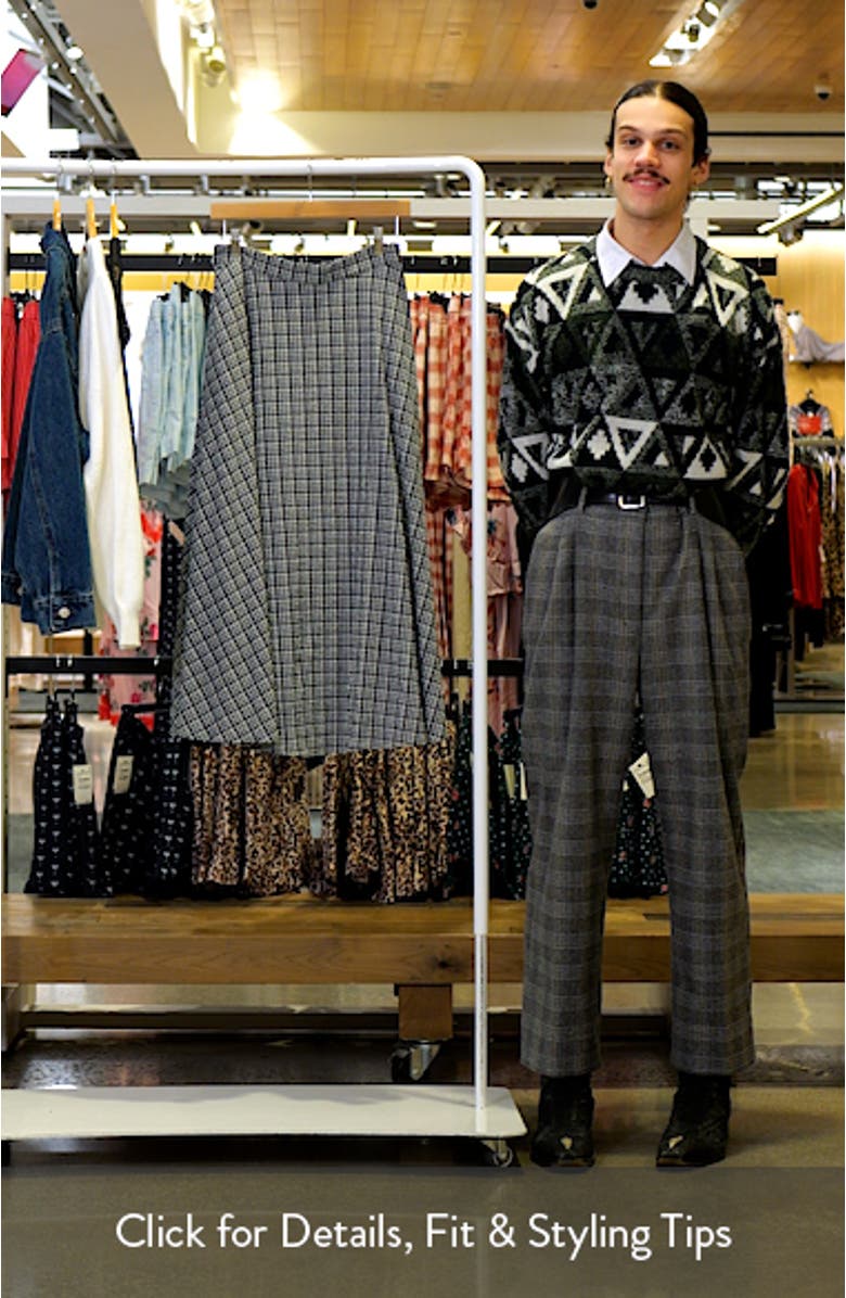 Plaid Full Maxi Skirt, sales video thumbnail