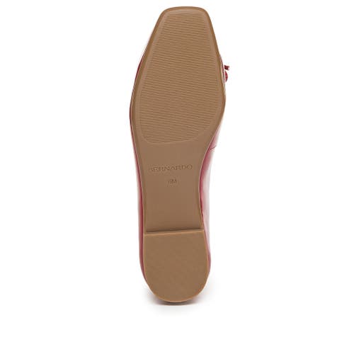 Shop Bernardo Footwear Gwynn Ballet Flat In Dark Red