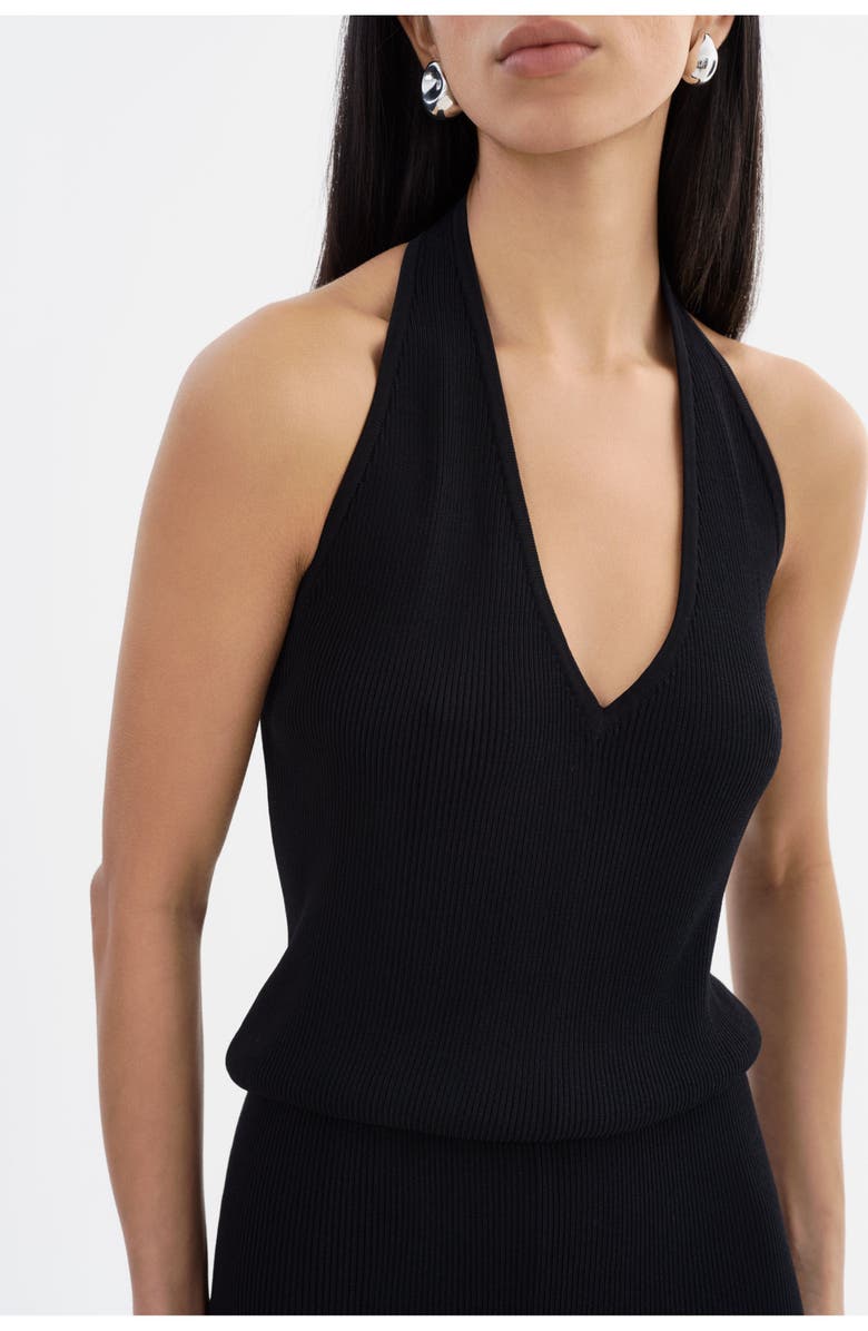 LAMARQUE NURIA | Rib Knit Jumpsuit, Alternate, color, Black